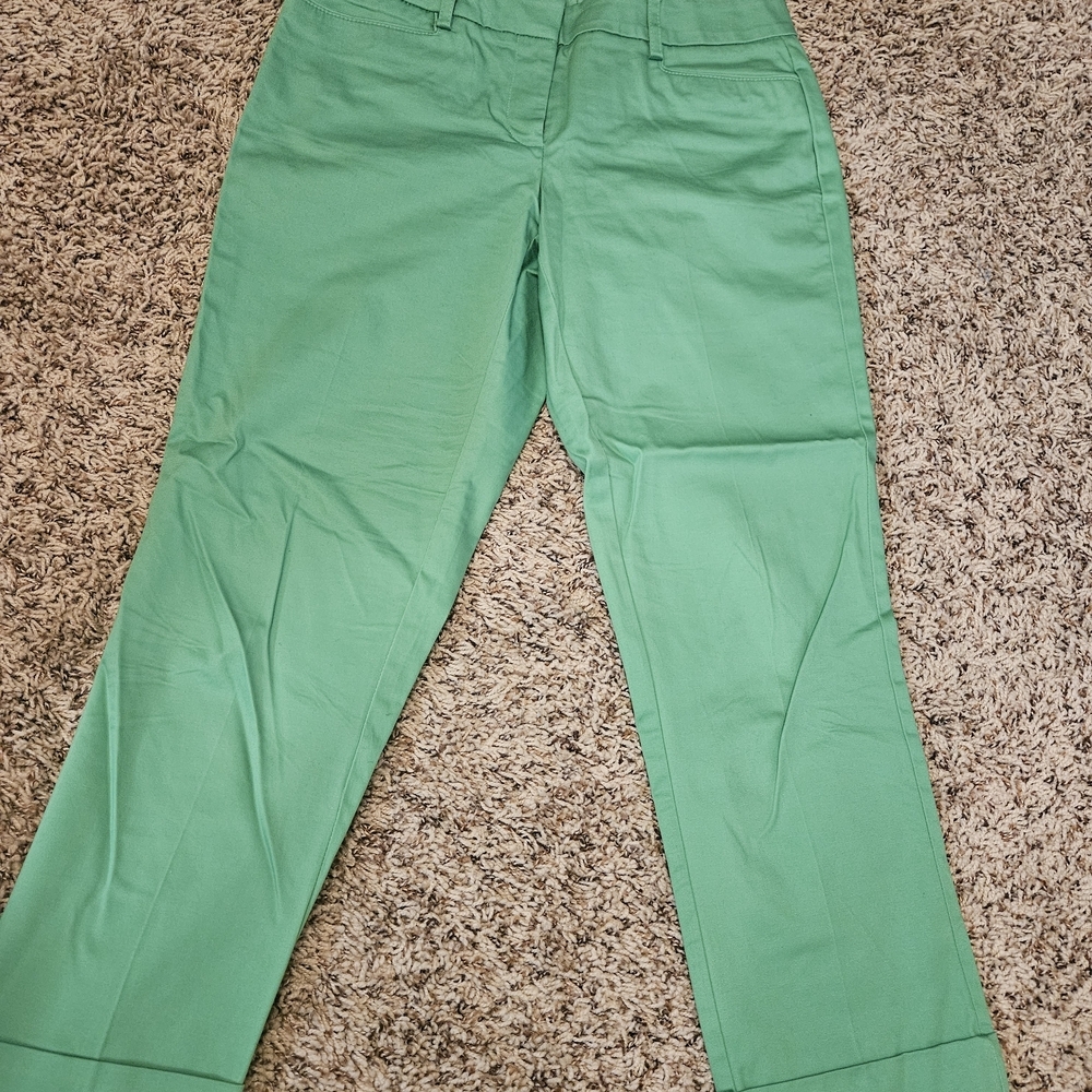 New York & Company Green Ankle Pants - Picture 3 of 8